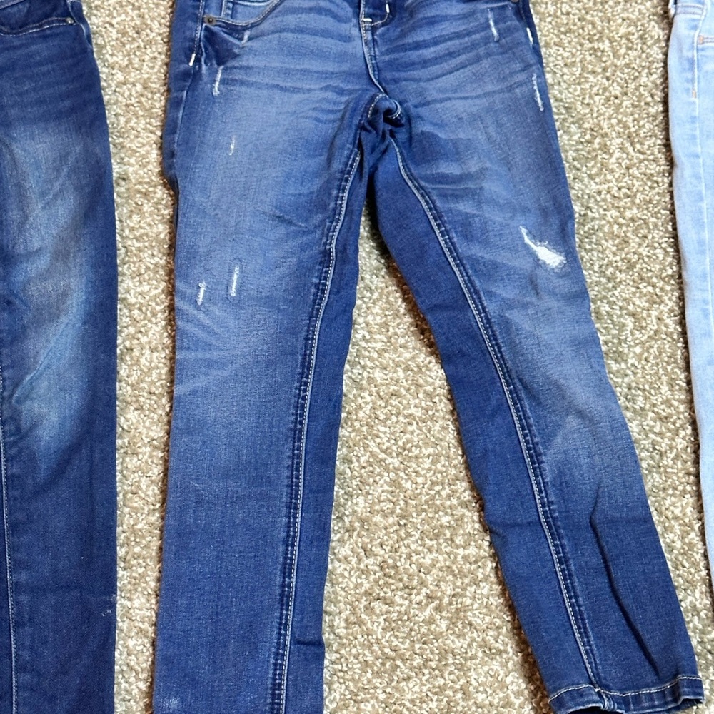 LOT of 3 Girls Skinny Jeans Bundle - Justice & Old Navy - Size 7 - Picture 7 of 16
